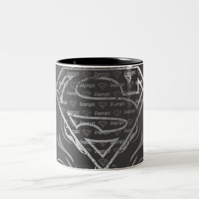 Tasse 2 Couleurs Logo Supergirl Silver (Centre)