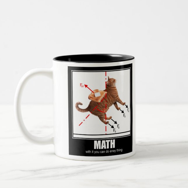 Tasse 2 Couleurs LOLCat : Maths (Gauche)