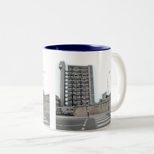 TASSE 2 COULEURS LONDON TRELLICK TOWER : PHOTO DE L'ARCHITECTURE UR (Devant droit)