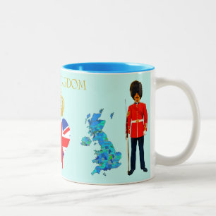 Tasse 2 Couleurs Londres, Angleterre, Royaume-Uni Souvenir du cœur
