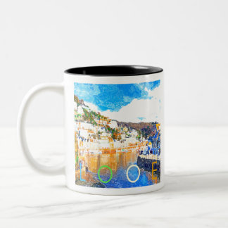 Tasse 2 Couleurs Looe - Cornwall UK