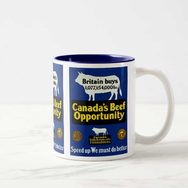 Tasse 2 Couleurs L'opportunité du boeuf canadien (Droit)