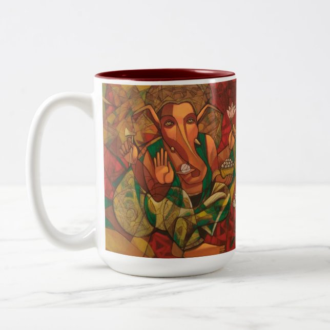 Tasse 2 Couleurs Lord Ganesha  (Gauche)