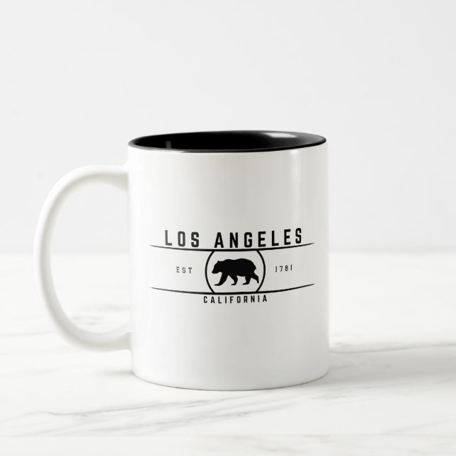 Tasse 2 Couleurs Los Angeles Californie (Gauche)