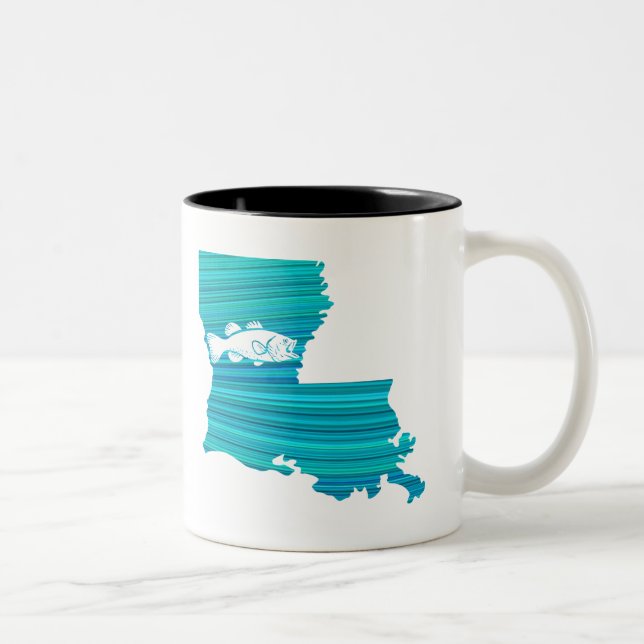 Tasse 2 Couleurs Louisiana Wave Fishing (Droit)