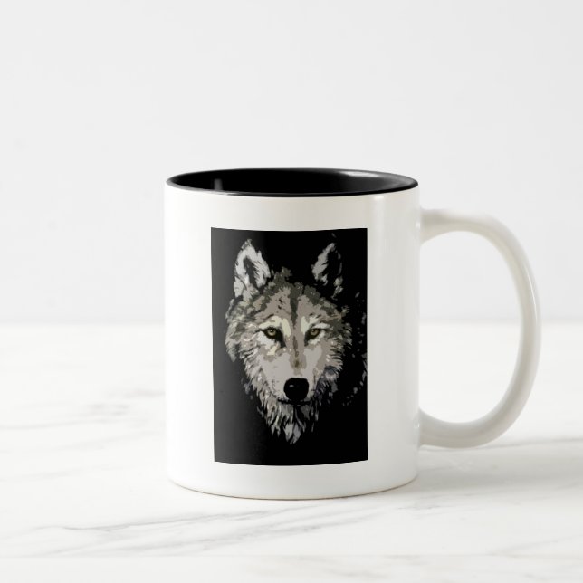 Tasse 2 Couleurs Loup (Droit)