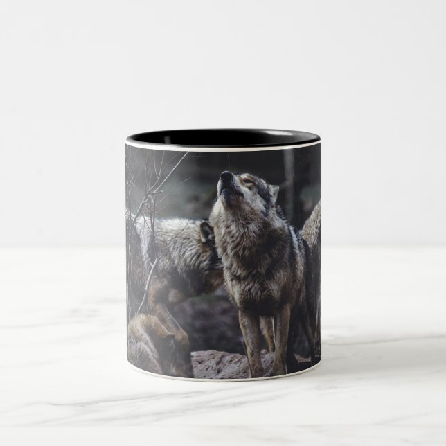 Tasse 2 Couleurs Loup de loup de loup (Centre)