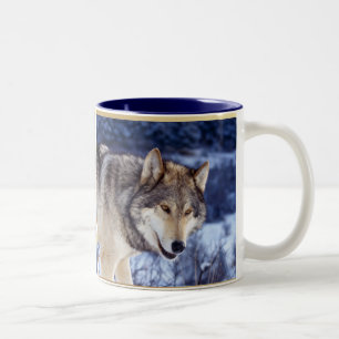 Tasse 2 Couleurs Loup d'hiver 2