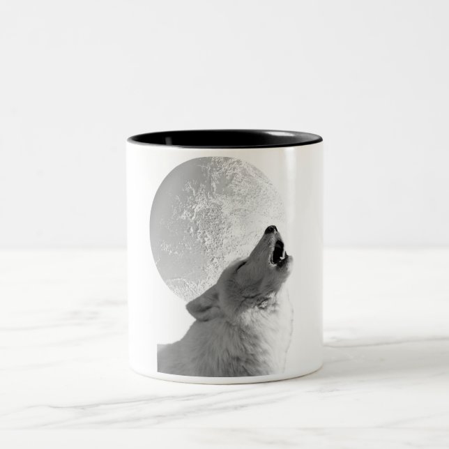Tasse 2 Couleurs Loup d'hurlement (Centre)