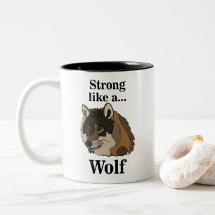 Tasse 2 Couleurs Loup gris