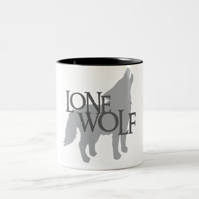 TASSE 2 COULEURS LOUP SOLITAIRE (Centre)