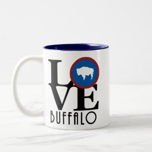 Tasse 2 Couleurs LOVE Buffalo Wyoming 11oz