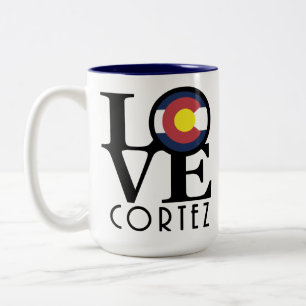 Tasse 2 Couleurs LOVE Cortez Colorado 15oz