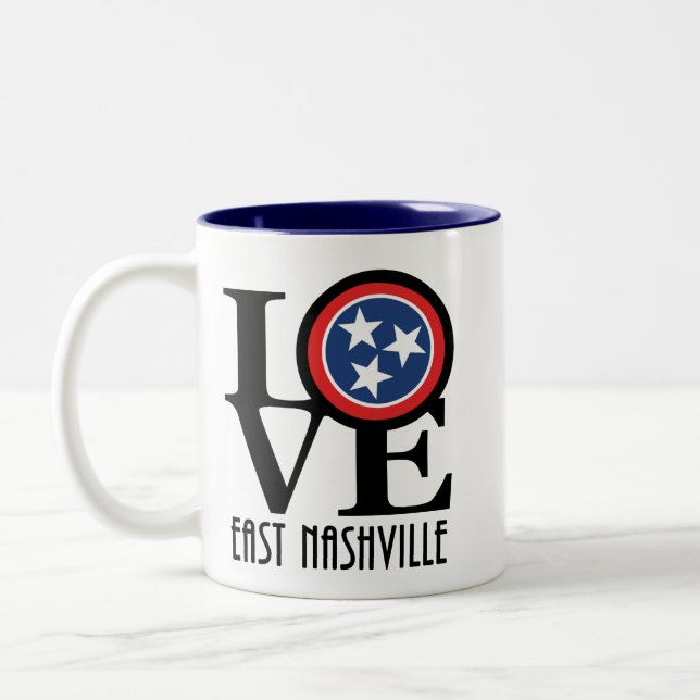 Tasse 2 Couleurs LOVE East Nashville 11oz (Gauche)