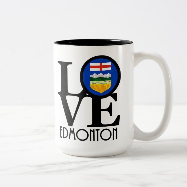 Tasse 2 Couleurs LOVE Edmonton 15oz (Droit)