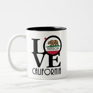 Tasse 2 Couleurs LOVE Freedom California 11oz