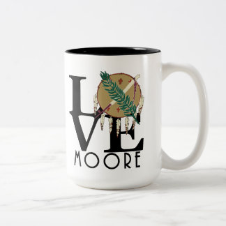 Tasse 2 Couleurs LOVE Moore Oklahoma 15oz