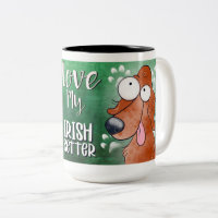 Love My Irish Setter Cartoon