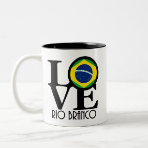 Tasse 2 Couleurs LOVE Rio Branco 11oz