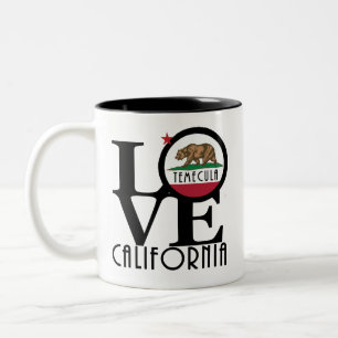 Tasse 2 Couleurs LOVE Temecula California 11oz