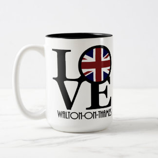 Tasse 2 Couleurs LOVE Walton On Thames 15oz