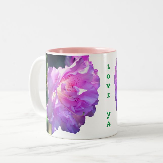 Tasse 2 Couleurs Love Ya Rose Azalea Flower (Devant gauche)