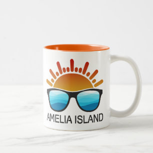 Tasse 2 Couleurs Lunettes de soleil Amelia Island Floride