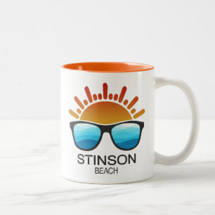 Tasse 2 Couleurs Lunettes de soleil Stinson Beach Californie