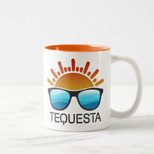 Tasse 2 Couleurs Lunettes de soleil Tequesta Florida