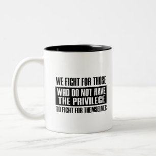 Tasse 2 Couleurs Lutte Pour L'Injustice Justice Manifestation Socia
