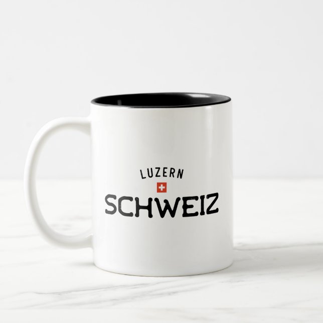 Tasse 2 Couleurs Luzern Schweiz (Lucerne Suisse) (Gauche)