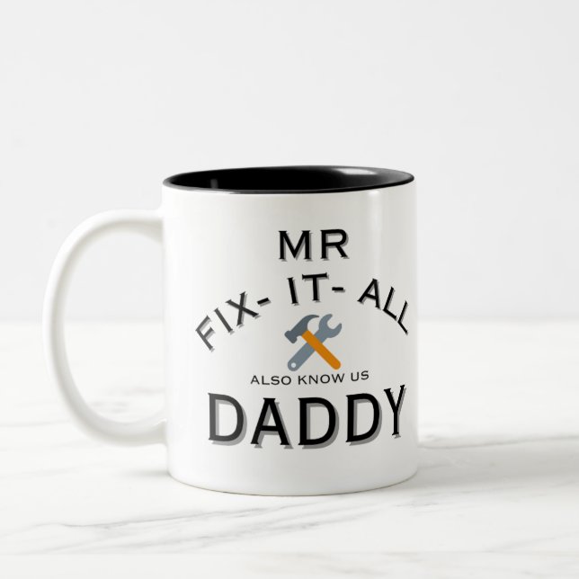 TASSE 2 COULEURS M. FIXIT TOUT LE JOUR (Gauche)