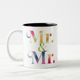 Tasse 2 Couleurs M. & M. Gay Enterrement de vie de garçon Mariage g