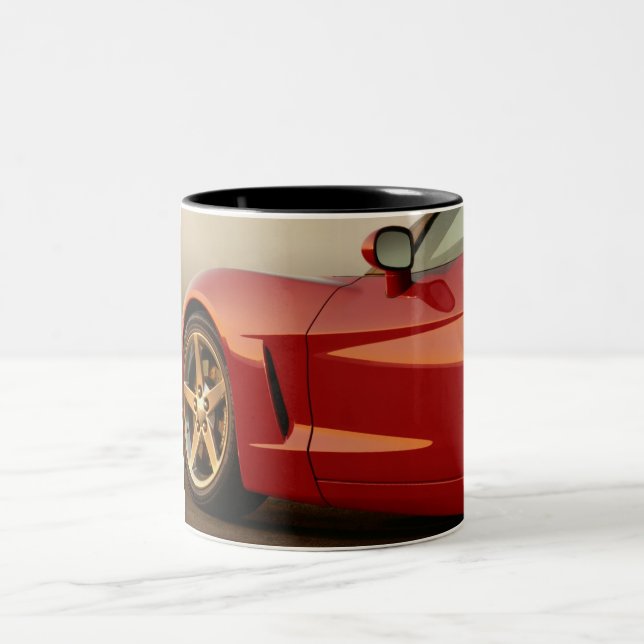 Tasse 2 Couleurs Ma Corvette rouge (Centre)