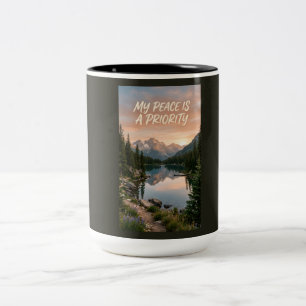 Tasse 2 Couleurs Ma paix est ma priorité