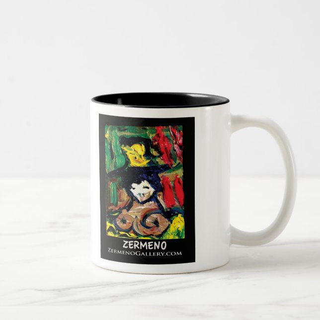 Tasse 2 Couleurs "MA petit Fleur Préférée" par ZermenoGallery.com (Droit)