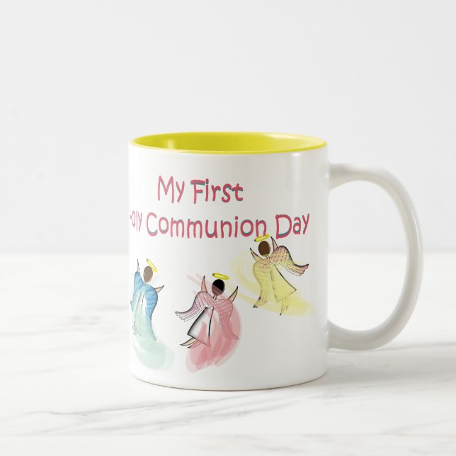 Tasse 2 Couleurs Ma première fête de la communion (Droit)