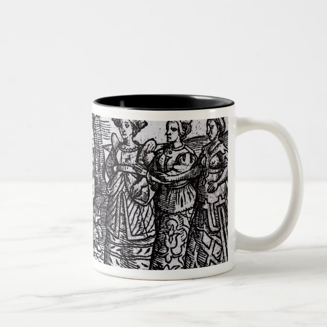 Tasse 2 Couleurs Macbeth, Banquo et les trois sorcières (Droit)