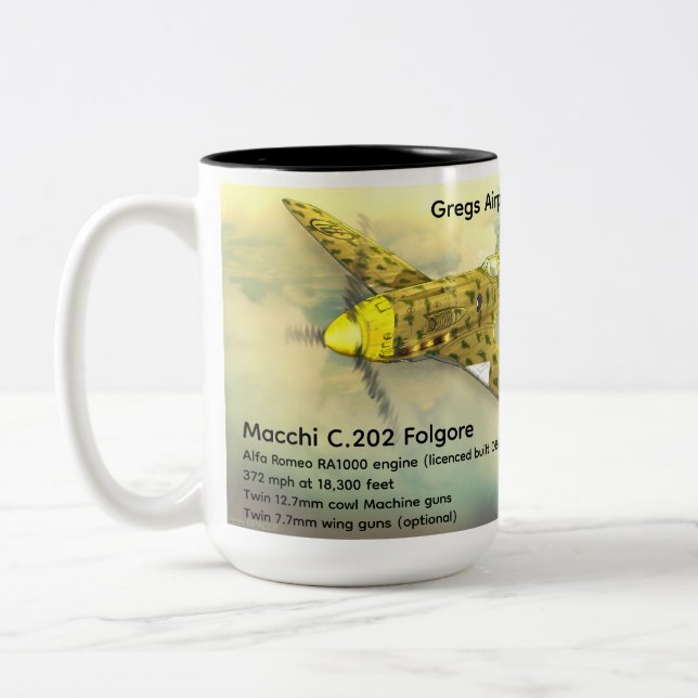 Tasse 2 Couleurs Macchi C.202 Folgore (Gauche)