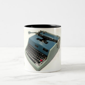 Tasse 2 Couleurs Machine à écrire du l'Olivetti-Sous-bois 21