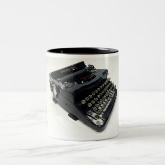 Tasse 2 Couleurs Machine à écrire du model 1 de couche-point de