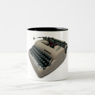 Tasse 2 Couleurs Machine à écrire Silencieux-Superbe de