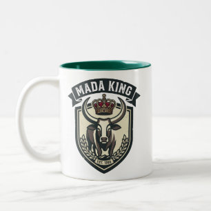 Tasse 2 Couleurs MADA KING   Malagasy Zebu Madagascar