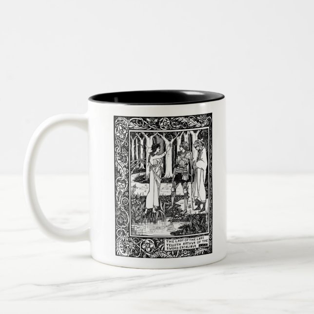 Tasse 2 Couleurs Madame du lac, par Aubrey Beardsley- HD (Gauche)