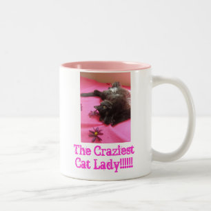 Tasse 2 Couleurs Madame fière de chat de 2 b