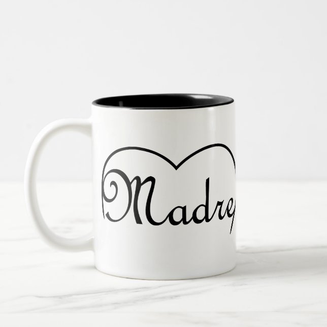 Tasse 2 Couleurs Madre coeur Mère italienne (Gauche)