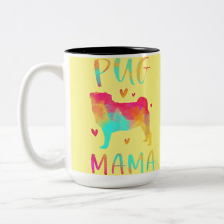Tasse 2 Couleurs Magnifique maman Carlin jamais
