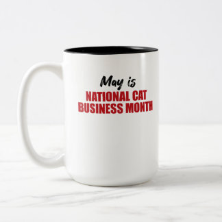 Tasse 2 Couleurs Mai est le mois national des affaires de chats15 0