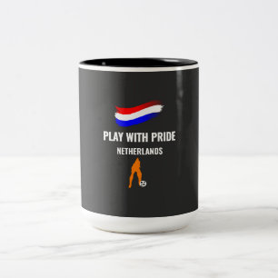 Tasse 2 Couleurs Maillot Fierté Footballeur Néerlandais 2026