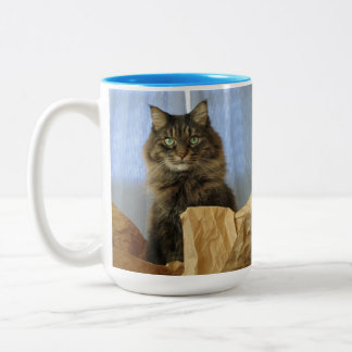 Tasse 2 Couleurs Maine Coon Kitty Cat